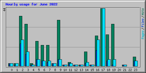 Hourly usage for June 2022